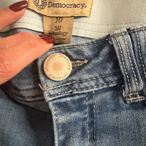 Democracy Womens Ab-Tech Elastic Waist Skinny Jeans size 10 - Picture 5 of 6